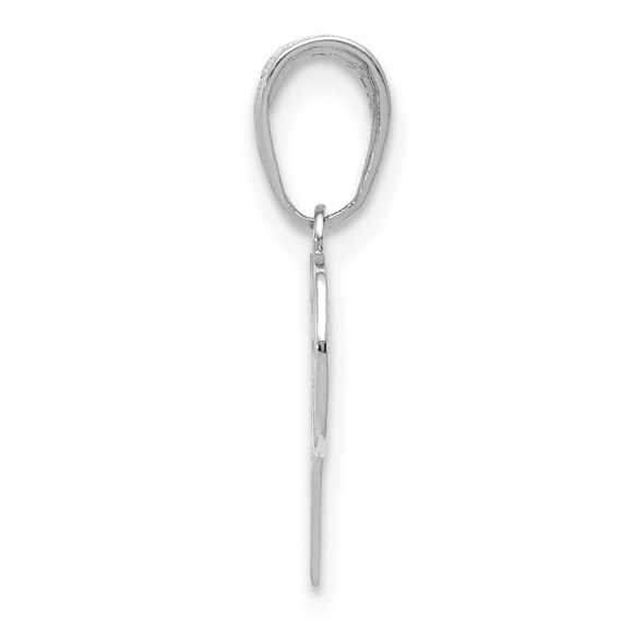 14K Gold White Gold Basketball Hoop And Ball Pendant - Picture 4 of 4